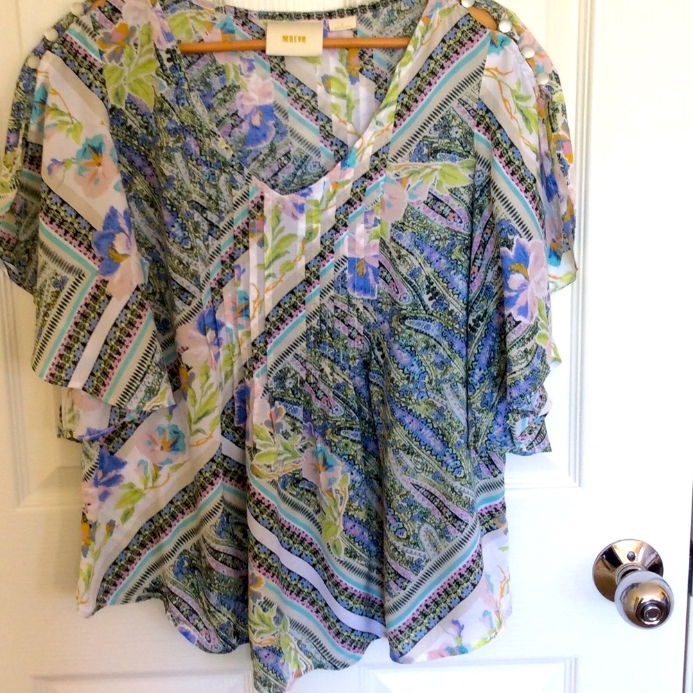 Anthropologie Maeve Maya Blouse Size O